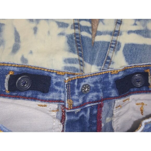 Arizona Jean Co Boys Jeans Sz 7 Bleached Adjustable waist Straight Leg Baggy EUC - Picture 6 of 6